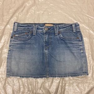 Tabuk Distressed Denim Mini Skirt/Size:8